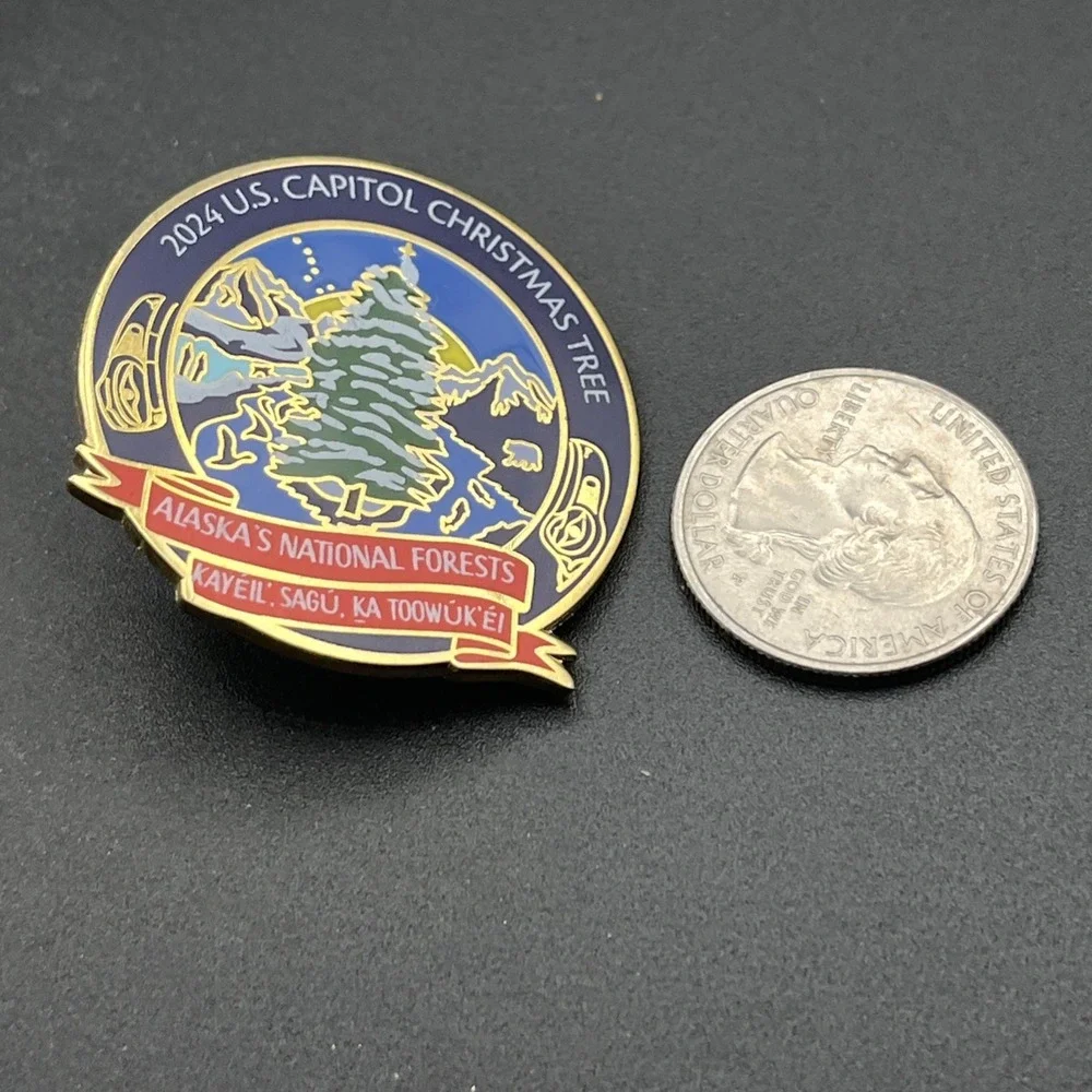 2024 U.S. Capitol Christmas Tree Alaska's‎ National Forests Lapel Hat Pin